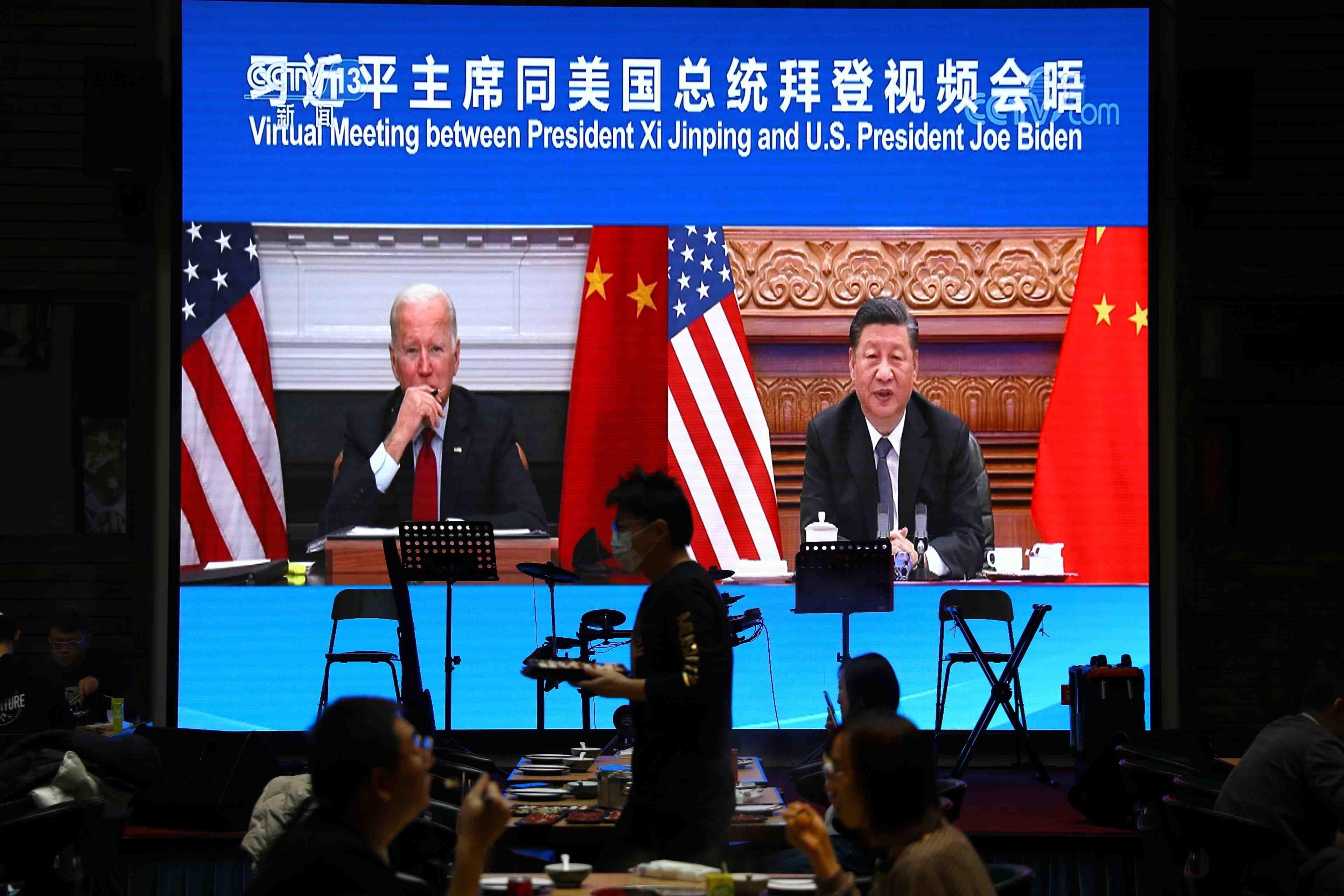 Debut du sommet virtuel entre joe biden et xi jinping