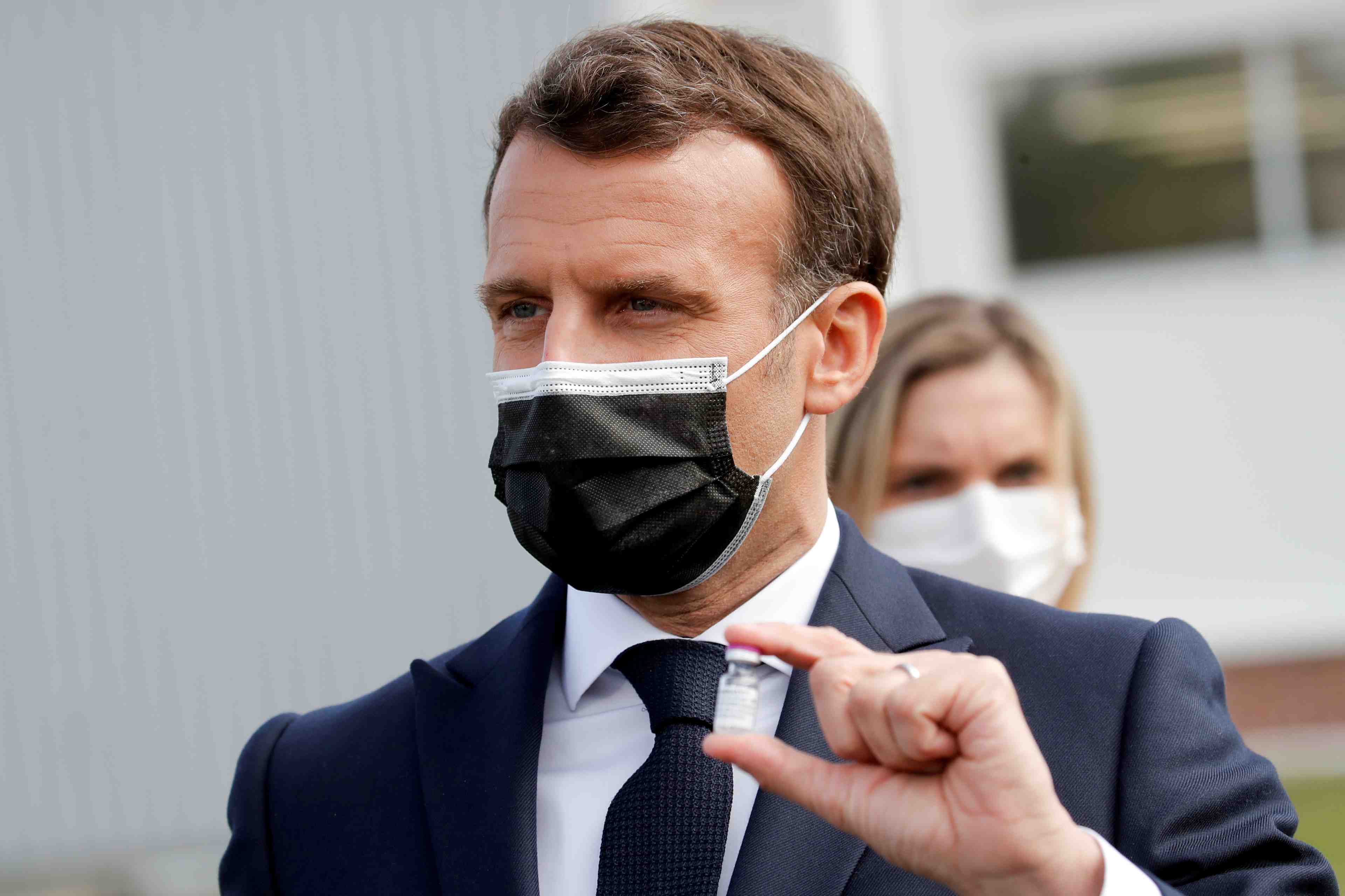 Macron a recu la dose de rappel du vaccin contre le covid-19