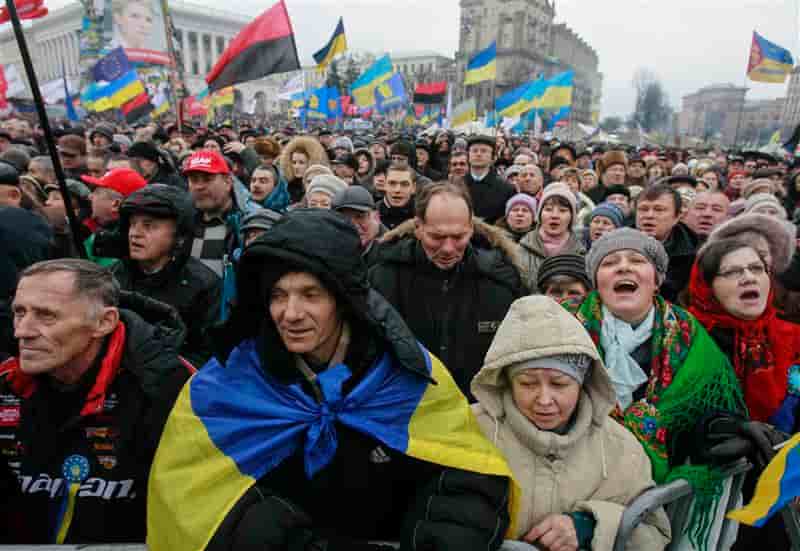 Grande manifestation anti-Ianoukovitch à Kiev