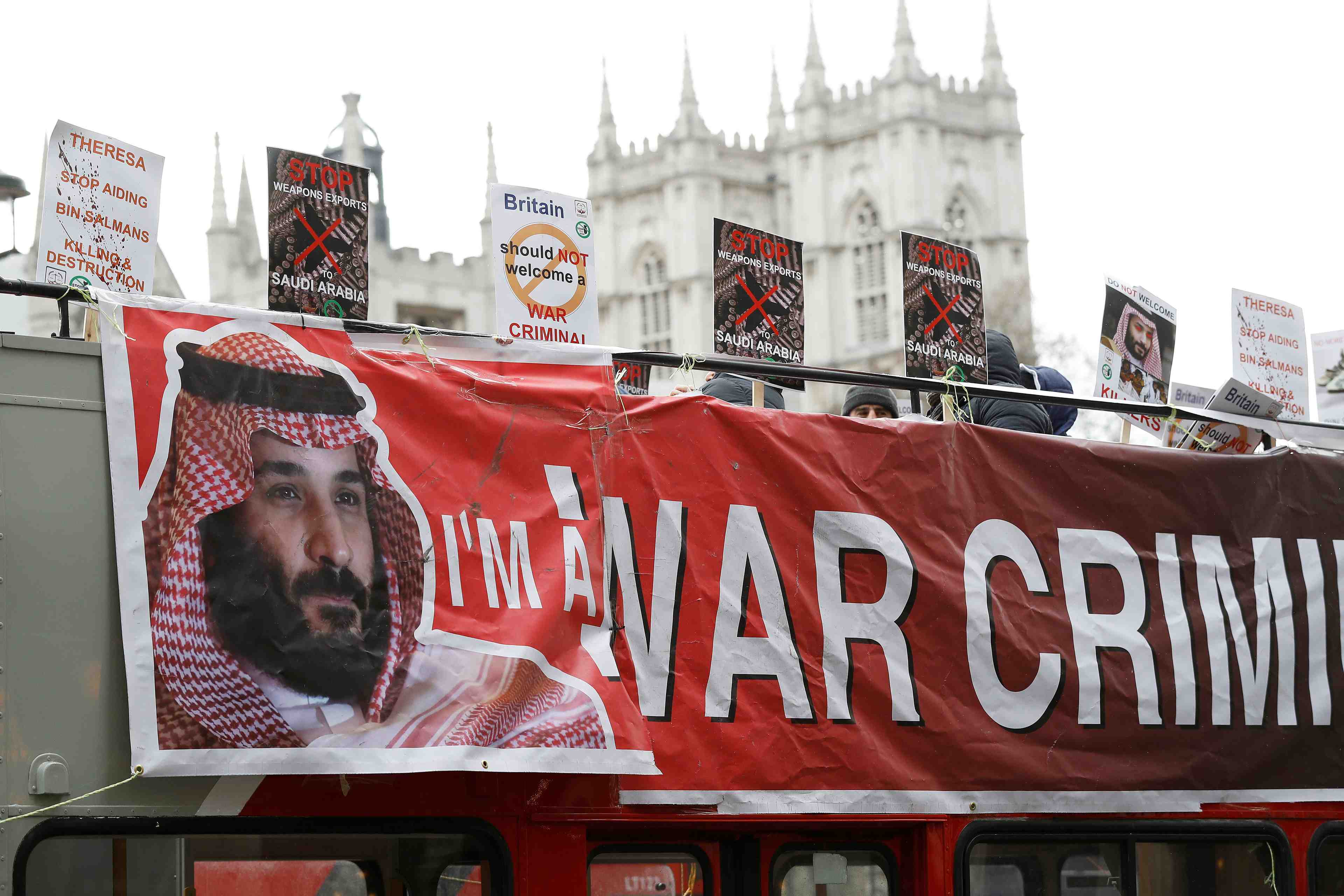 Protestations a londres