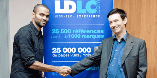 Tony Parker et Laurent de la Clergerie