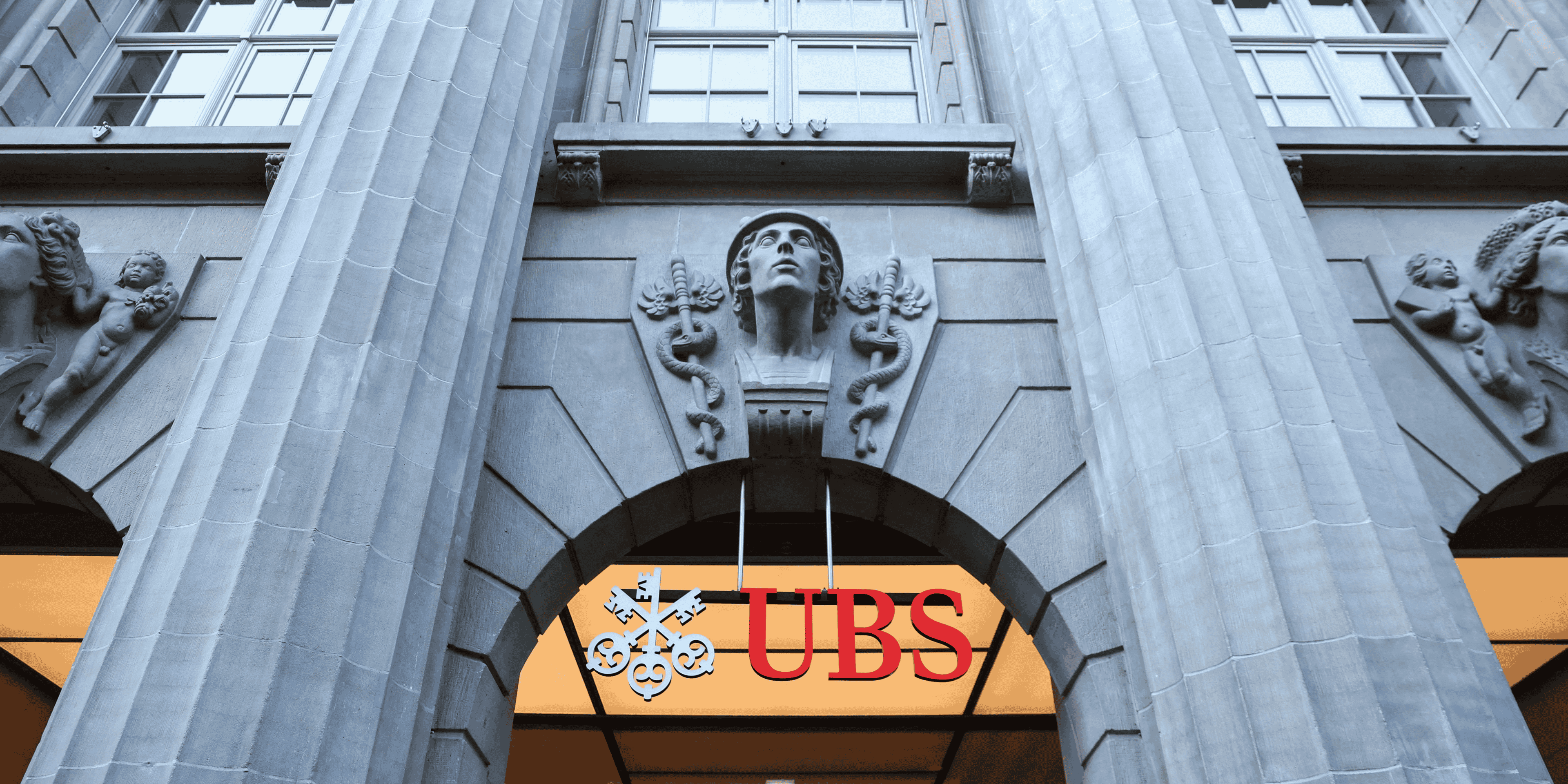 Le logo de la banque suisse ubs, a zurich