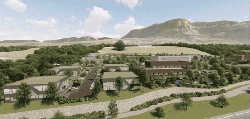 Chambéry Grand-Lac Économie (CGLÉ) investit 10 millions d'euros dans l'aménagement de la nouvelle zone d'activités des Sources, à Grésy-sur-Aix (Savoie).