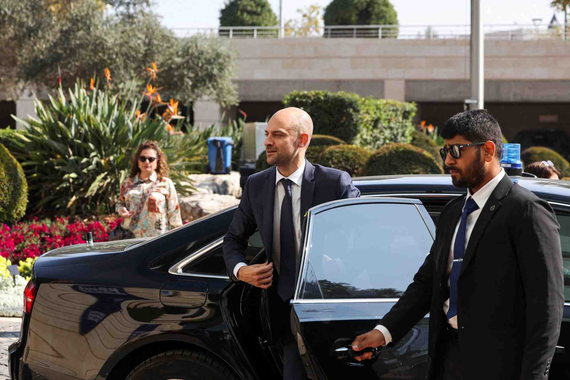 Le ministre francais de l'europe et des affaires etrangeres, jean-noel barrot, a jerusalem