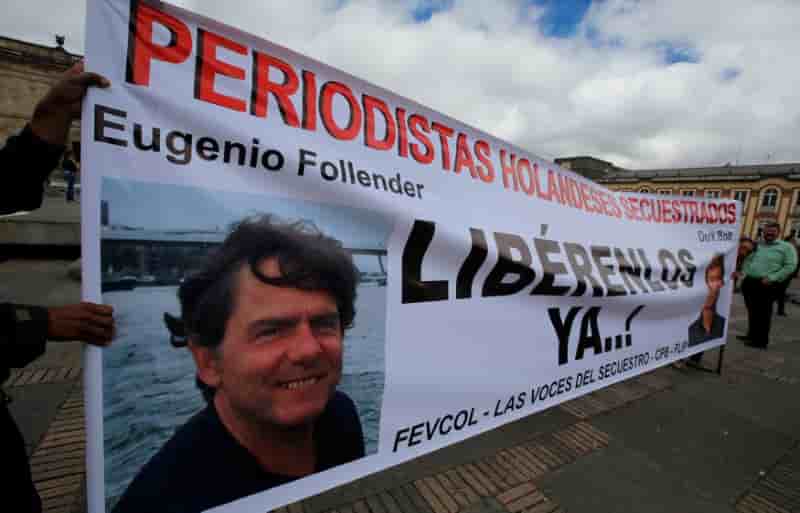 Deux journalistes neerlandais relaches par l'eln en colombie