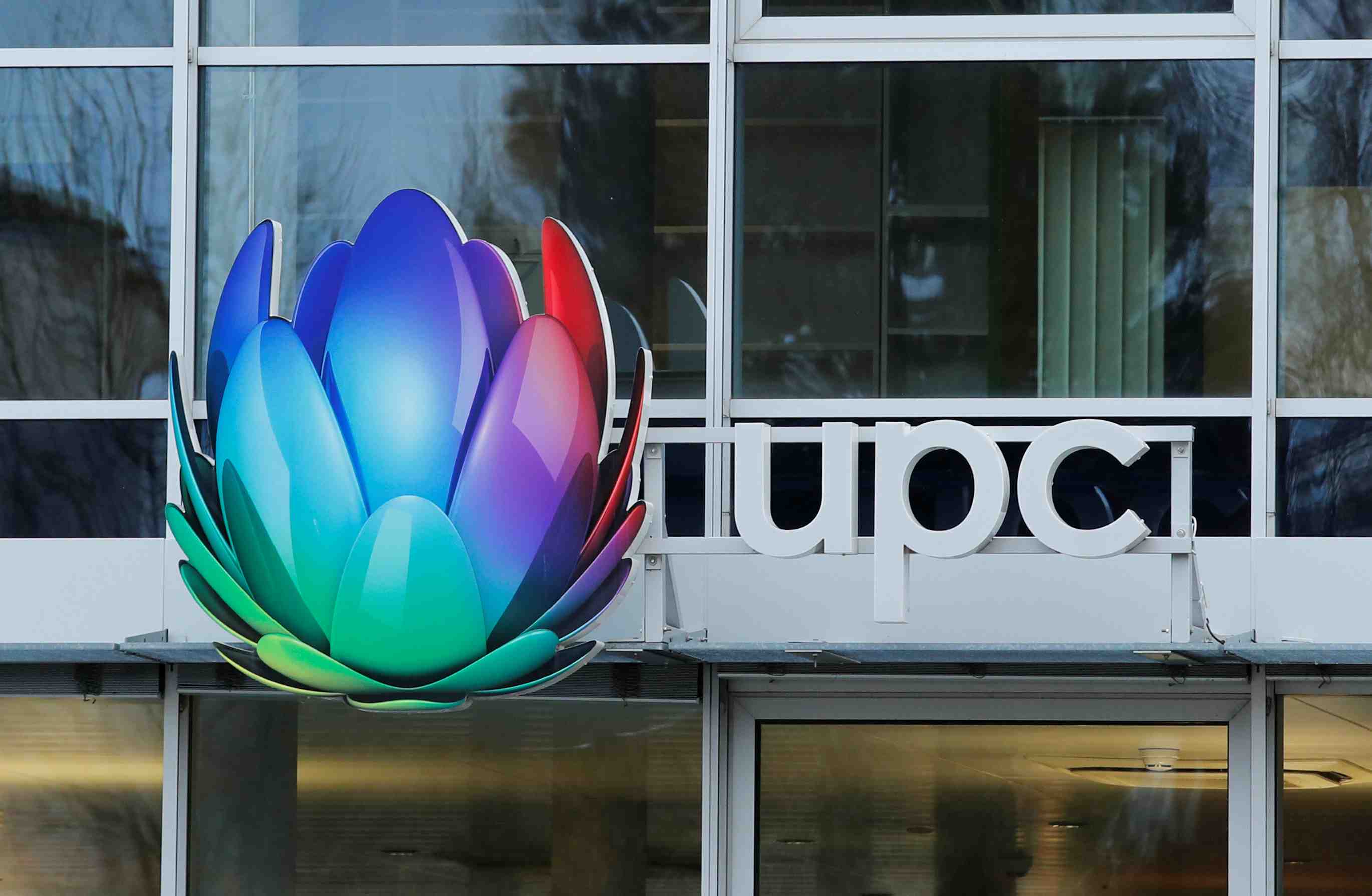 Logo of upc cablecom is pictured in renens