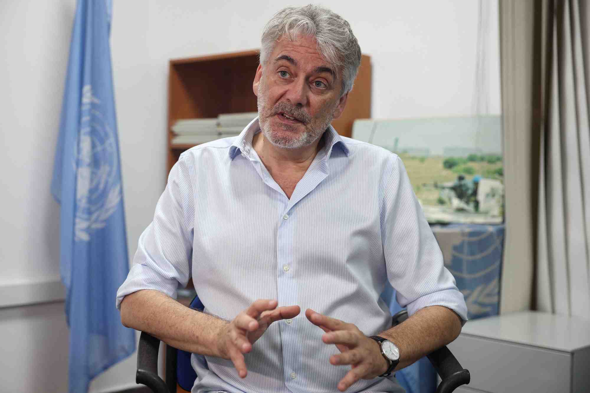 Le porte-parole de la finul, andrea tenenti
