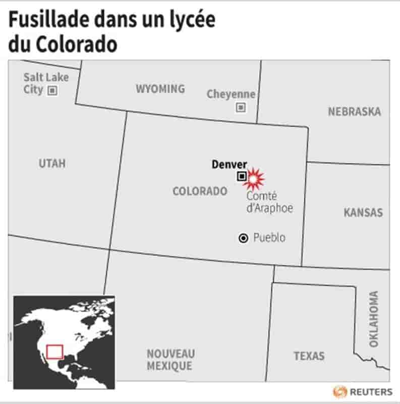 Fusillade dans un lycée du Colorado, l'auteur se suicide