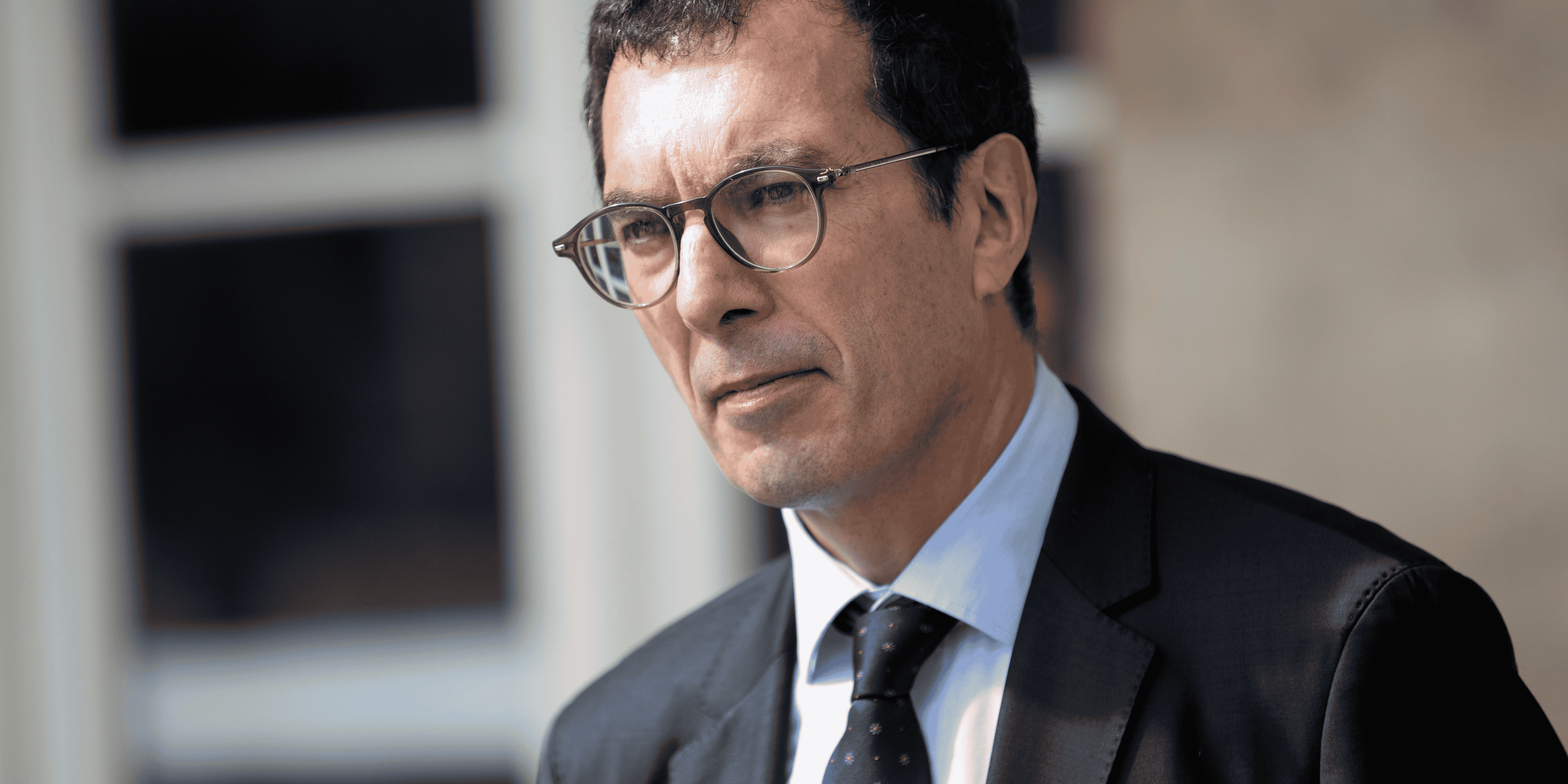 Jean-Pierre Farandou, PDG de la SNCF, à la gare de l'Est à Paris, le 10 mai 2020