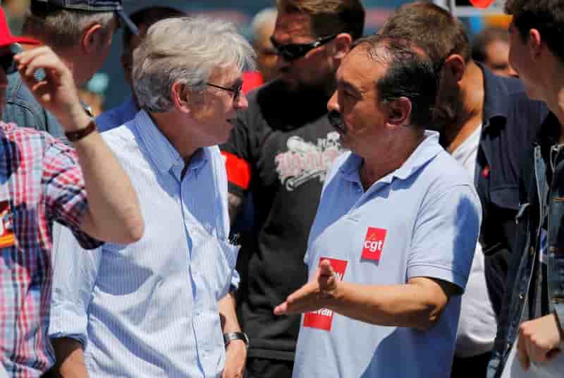 Manifestation contre la loi travail tres surveillee a paris
