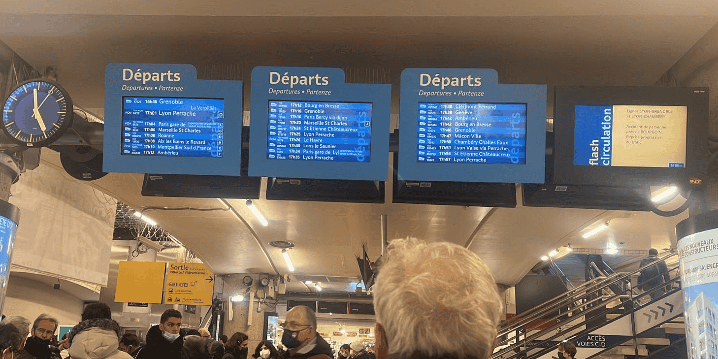 retards trains Lyon Part-Dieu