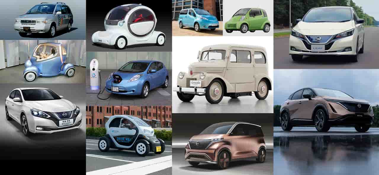 Nissan, historic, electric cars