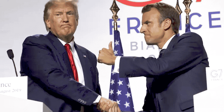 Macron en première ligne lors du dernier G7 à Biarritz.