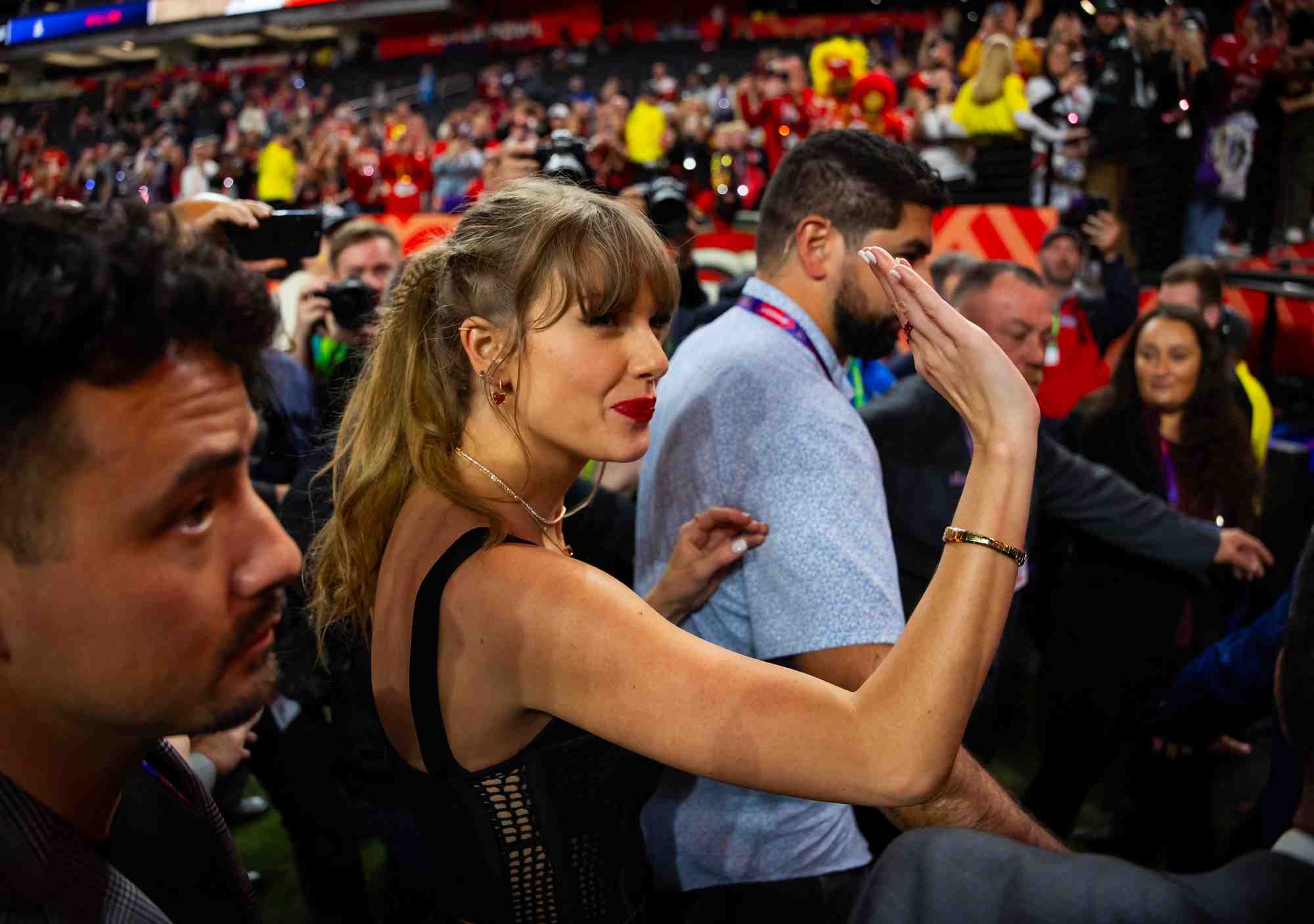 Taylor swift lors d'un match du super bowl
