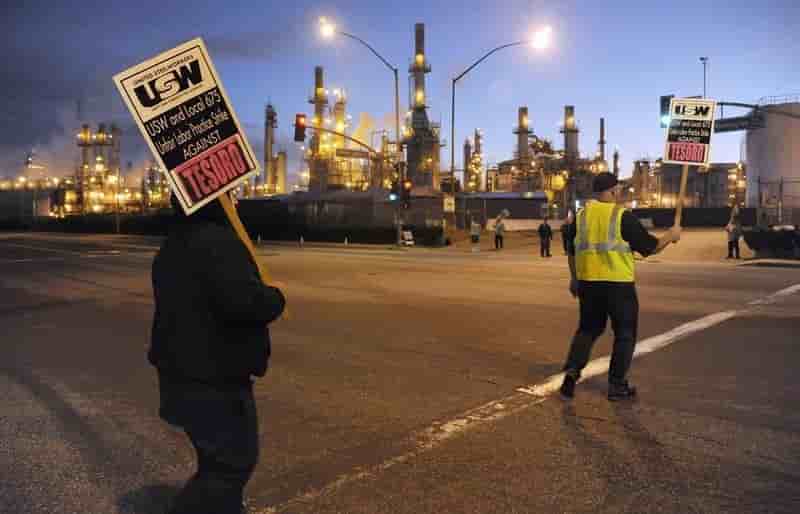 Fin de la greve dans les raffineries americaines