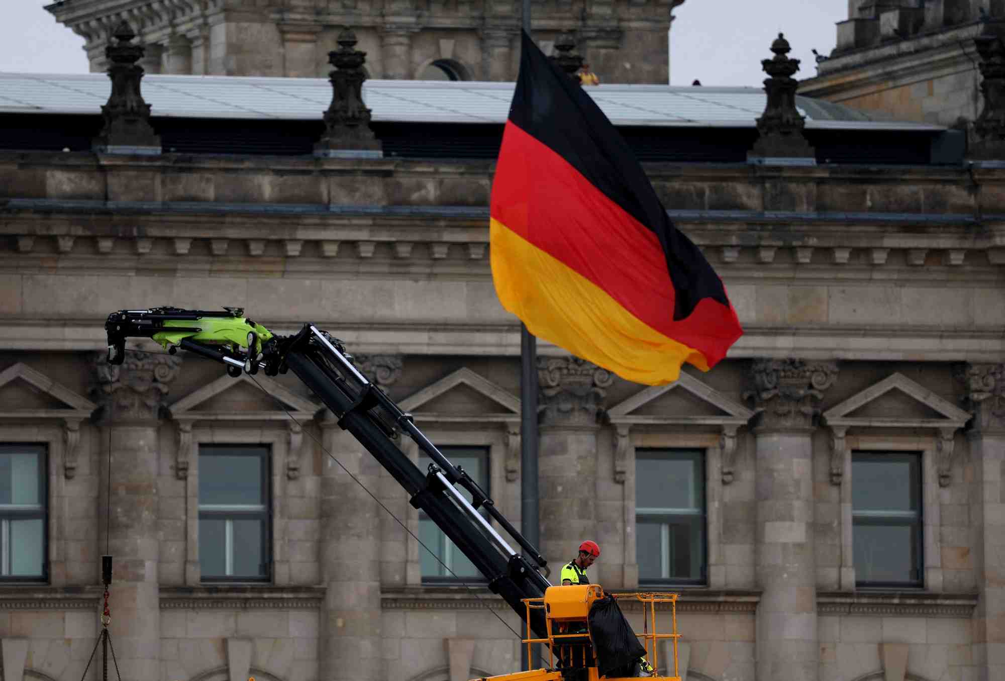 Celebration du 75e anniversaire de la loi fondamentale allemande a berlin
