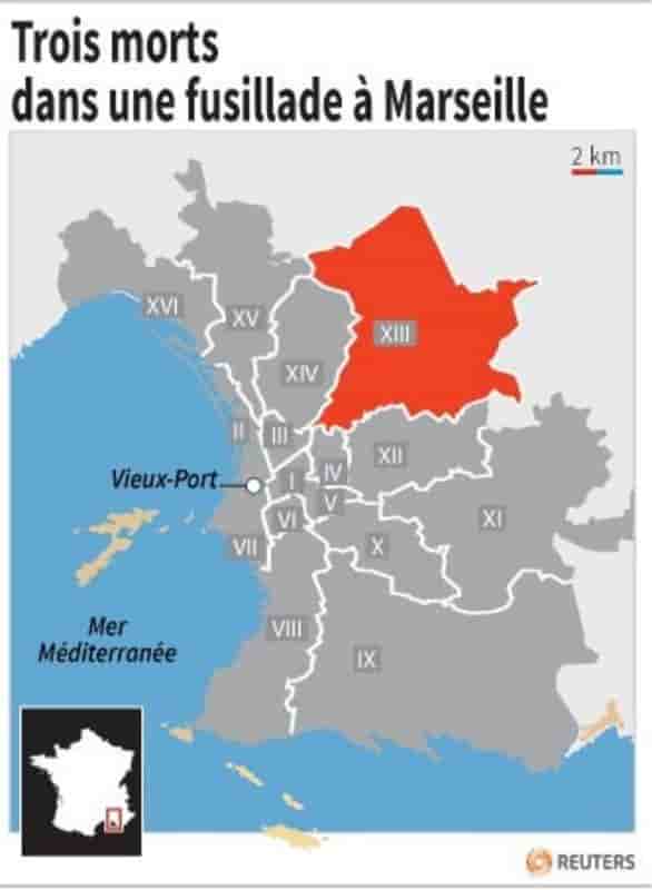 Trois morts dans une fusillade a marseille