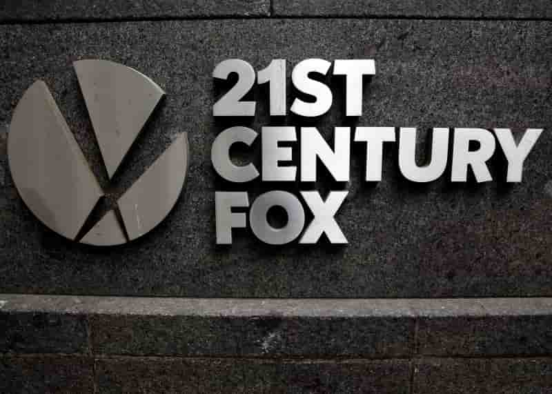 The 21st century fox logo is seen outside the news corporation headquarters in new york