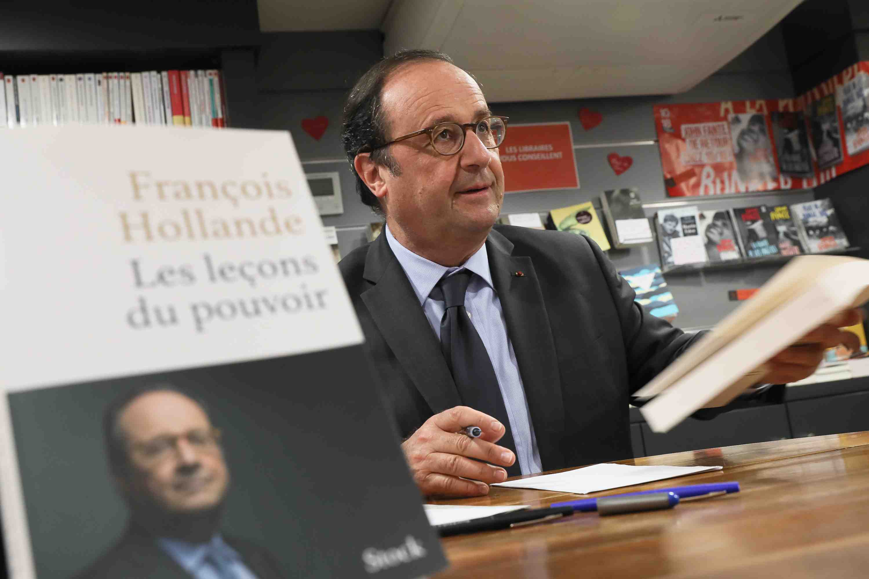 François Hollande chez Privat