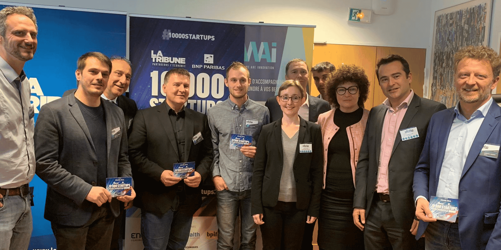 Le jury et les lauréats de l'étape marseillaise de 10000 startups pour changer le monde.