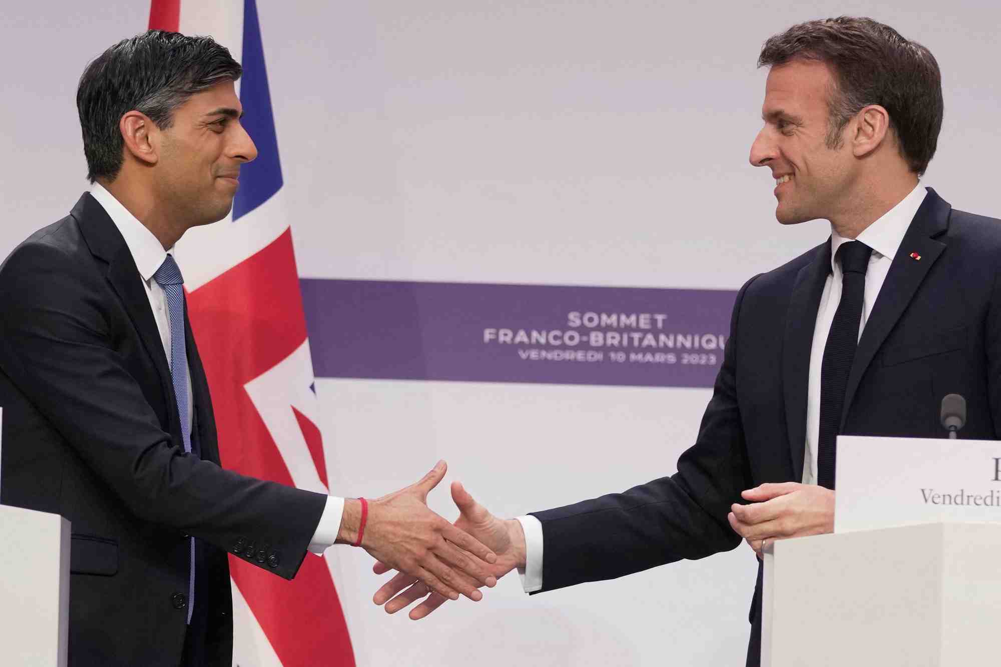 Rishi Sunak, Emmanuel Macron