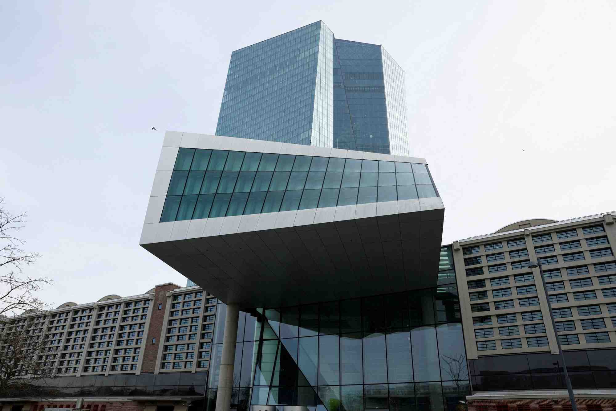 Siege de la banque centrale europeenne (bce) a francfort