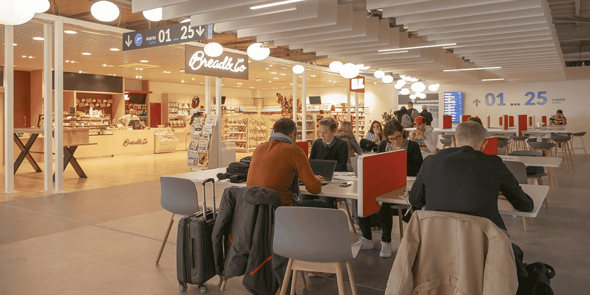 L'espace duty free et le salon connecté du nouveau terminal