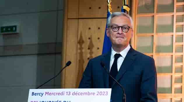 Le ministre de l'Economie Bruno Le Maire à Bercy ce mercredi 13 décembre.