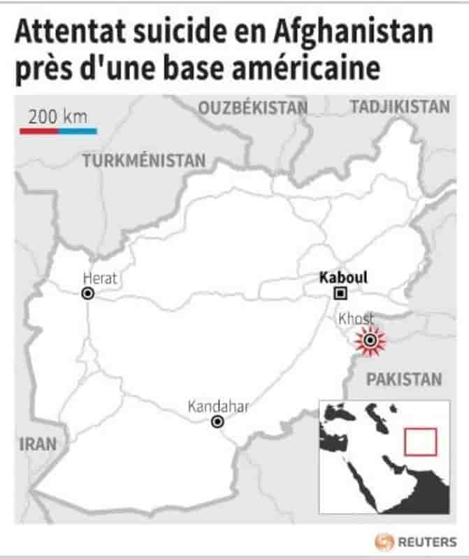 Attentat suicide en afghanistan pres d'une base americaine