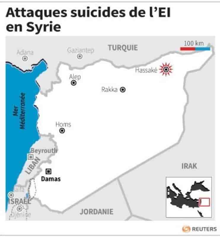 Attaques suicides de l’ei  en syrie