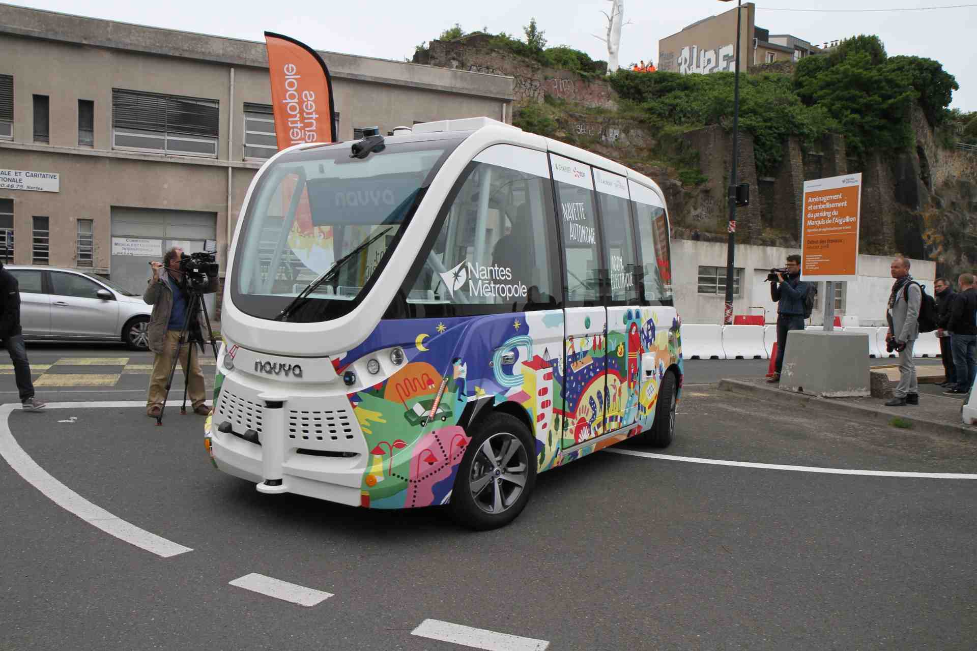Navette autonome Nantes city Lab, Frédéric Thual