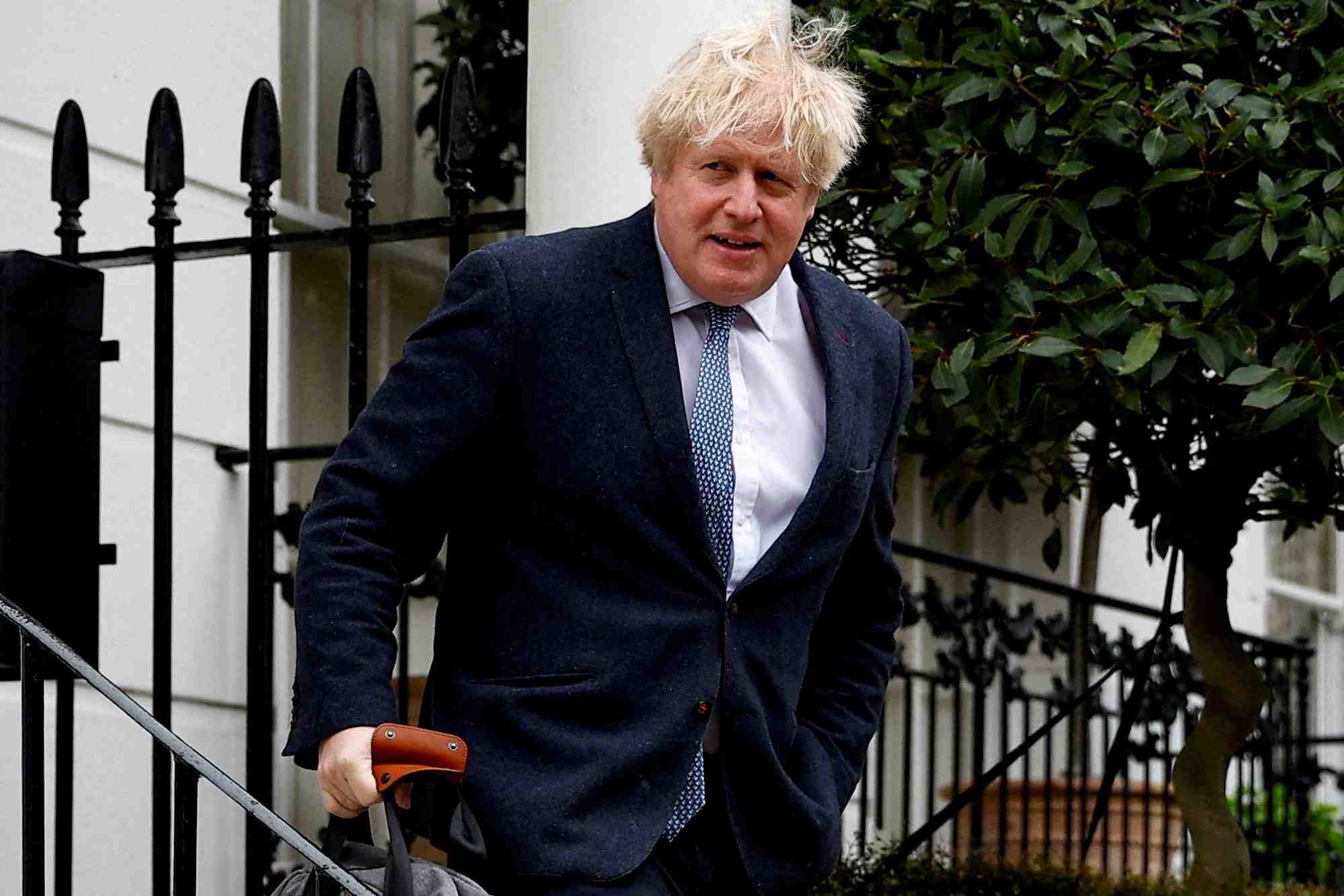 L'ancien premier ministre britannique boris johnson a londres