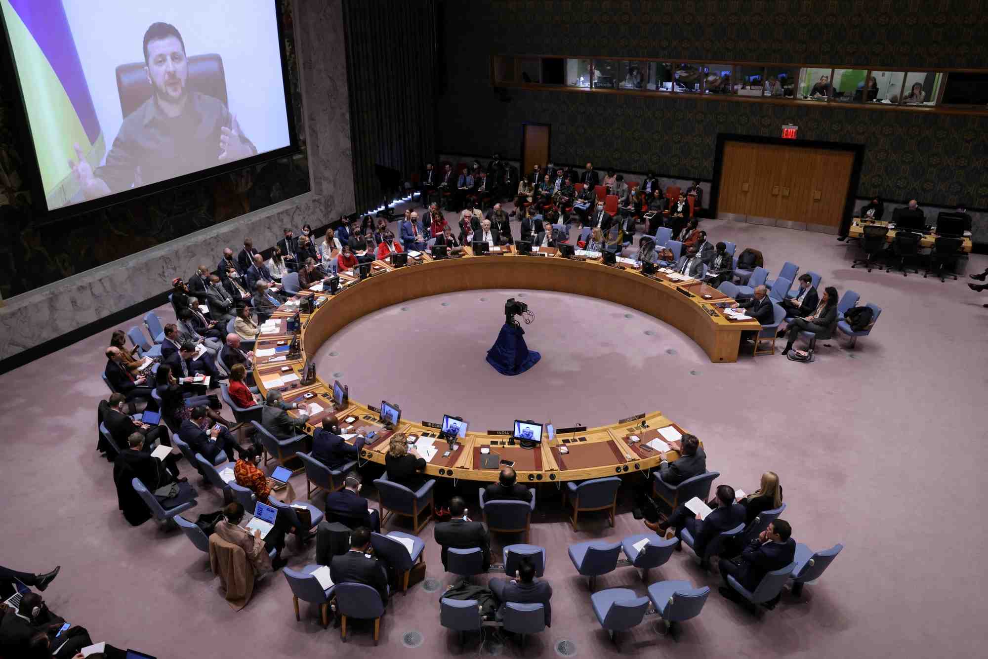 Zelenski denonce devant l'onu l'inaction du conseil de securite
