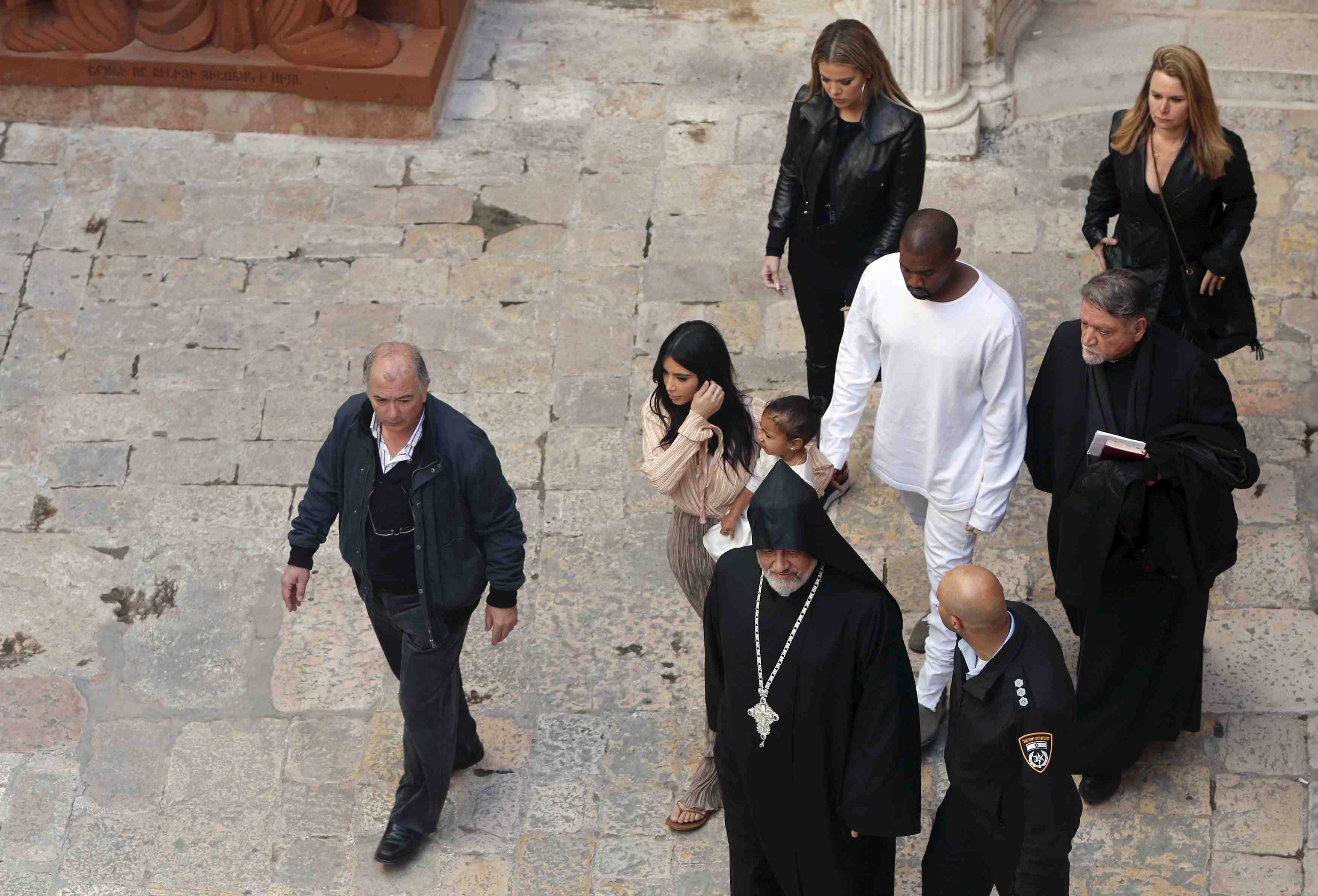 Kim kardashian fait baptiser sa fille a jerusalem-est