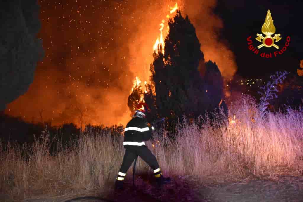 Italie, Sicile, incendies