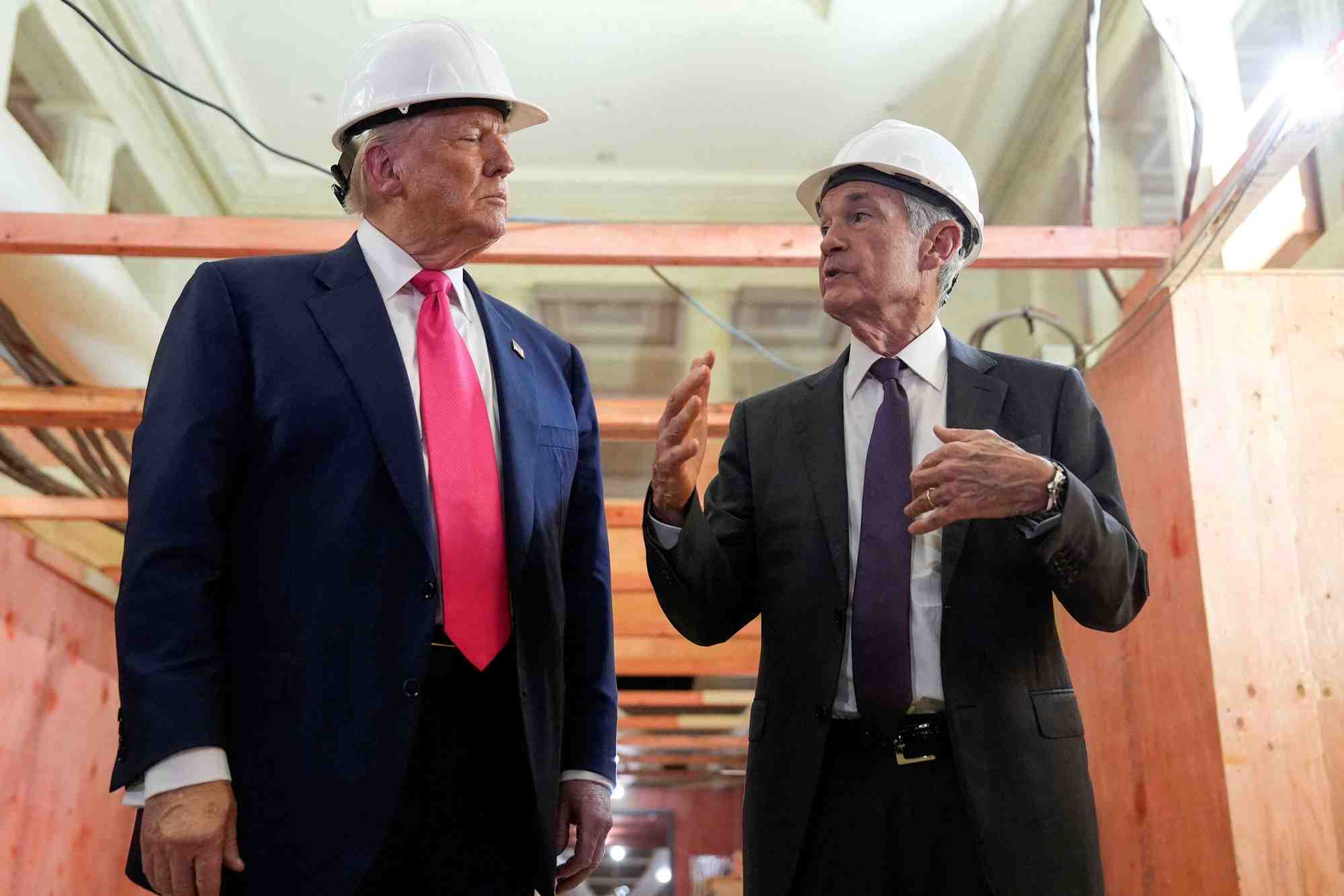 Le président américain, Donald Trump, a rendu ce jeudi 25 juillet une visite inhabituelle au chantier de rénovation du siège de la Fed. (Photo d’illustration.