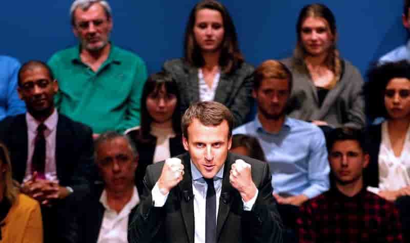 Le "cavalier seul" du candidat macron bien percu