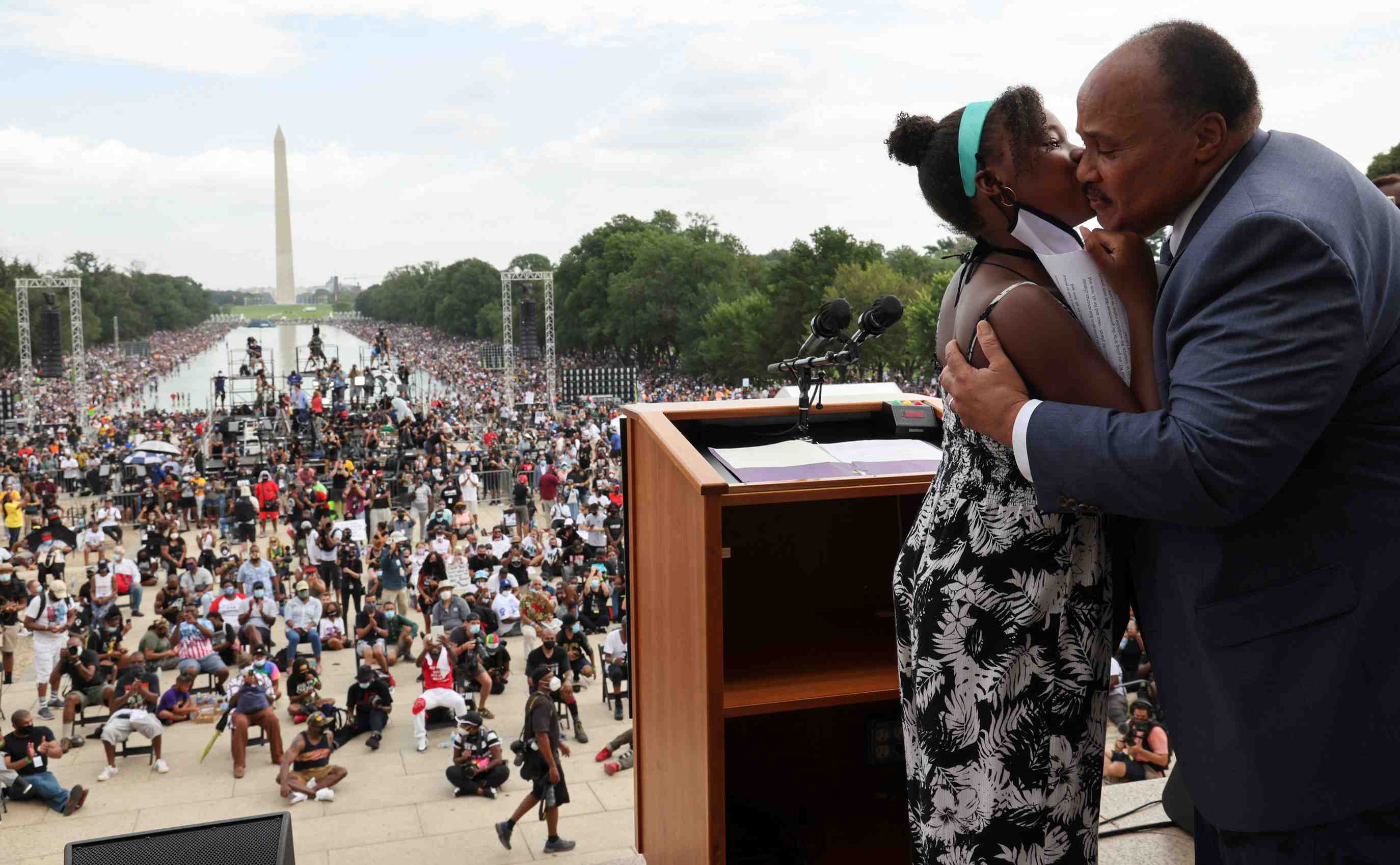 Usa: marche contre le racisme a washington pour l'anniversaire du discours de "mlk"