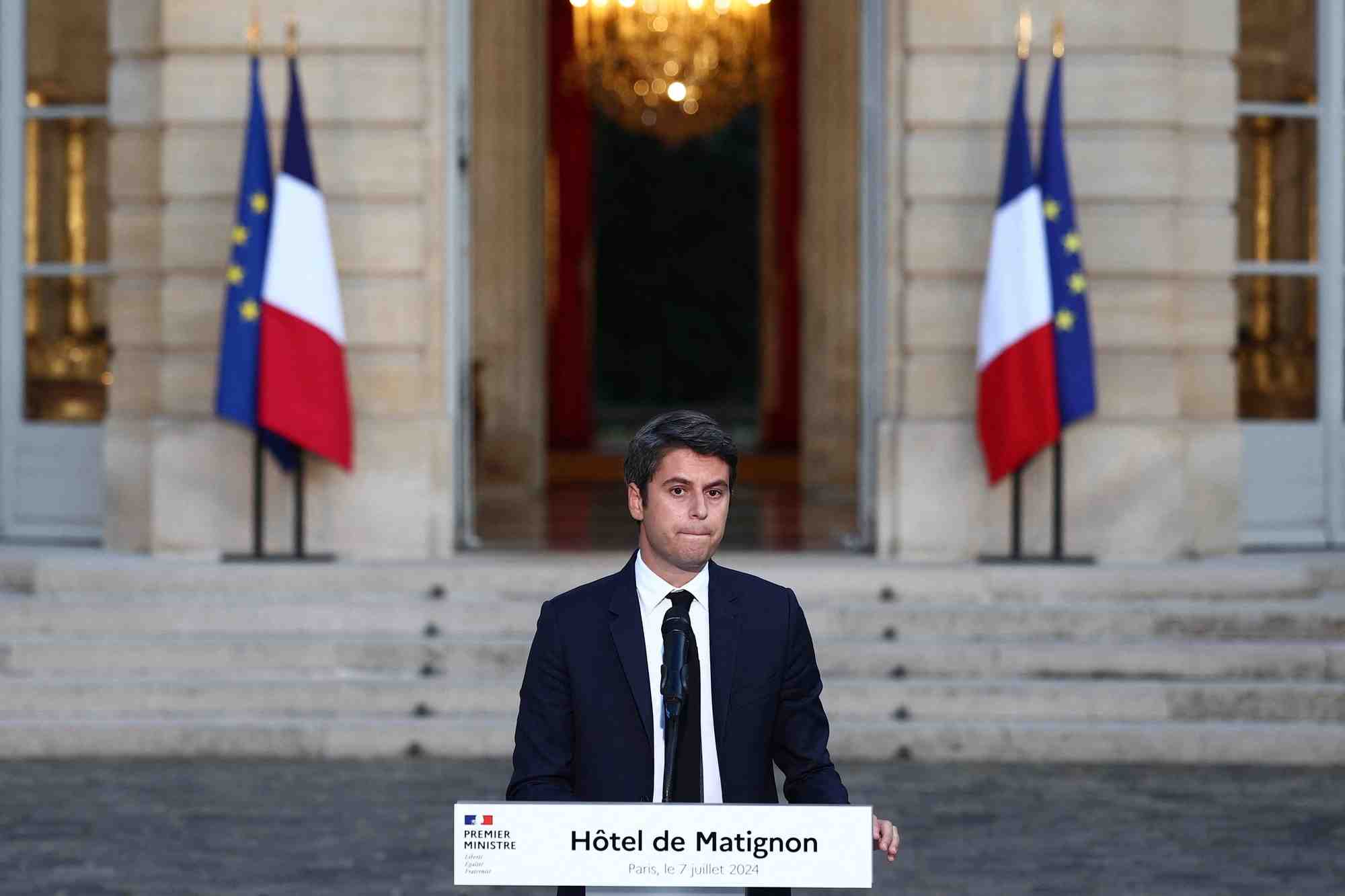 Gabriel Attal a annoncé qu'il présenterait, ce lundi 8 juillet, la démission de son gouvernement.