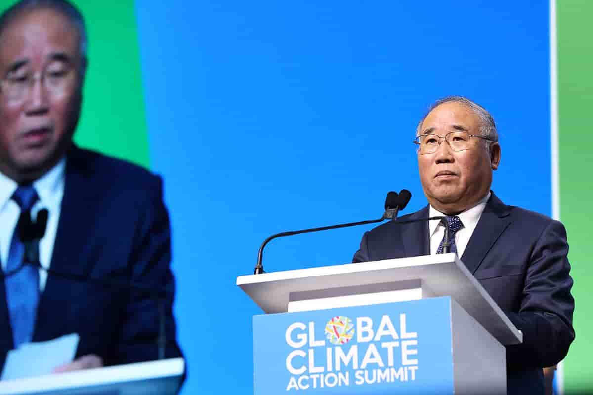 Xie Zhenhua, représentant spécial pour les affaires de changement climatique de la Chine au Sommet mondial sur l'action pour le climat de 2018.