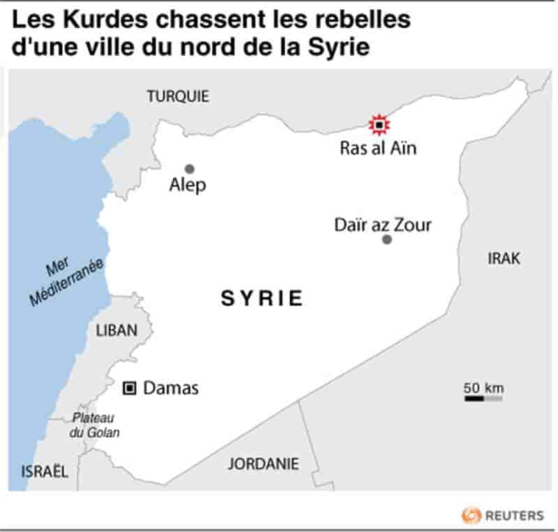 Les Kurdes chassent les rebelles d'une ville du nord de la Syrie