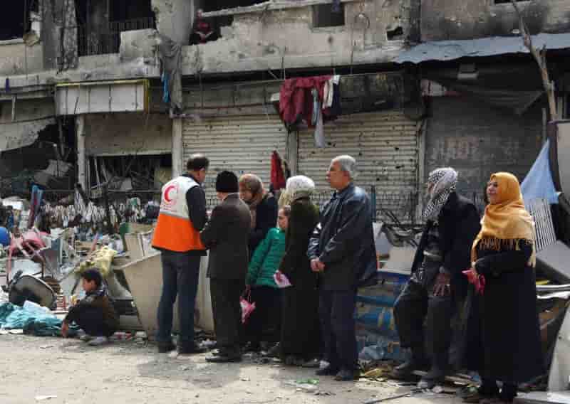 L'ei controle en partie le camp de refugies parlestiniens de yarmouk a damas