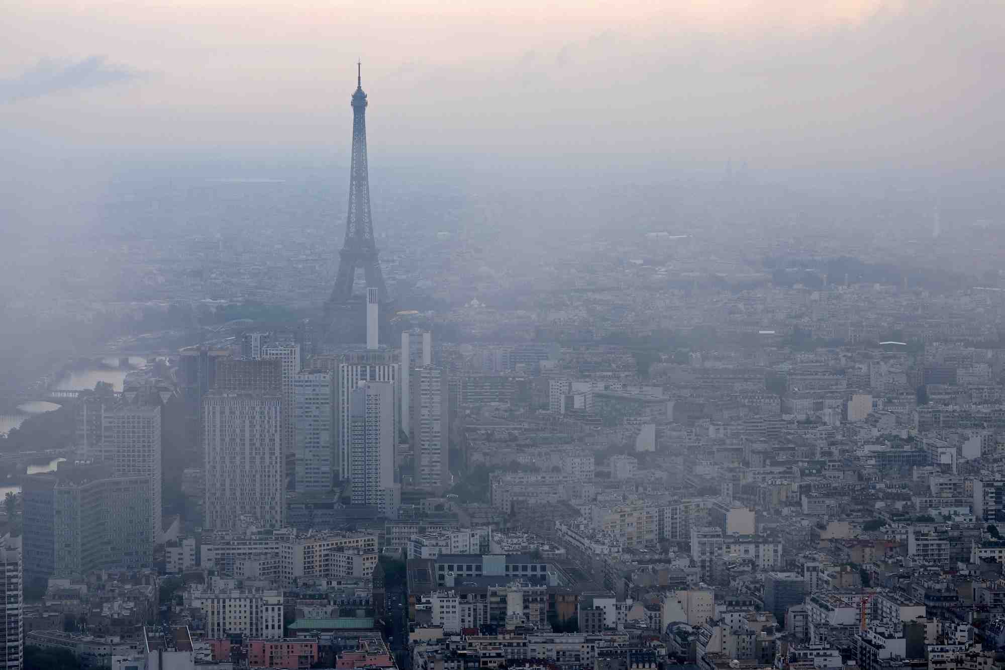 Vue aerienne de paris