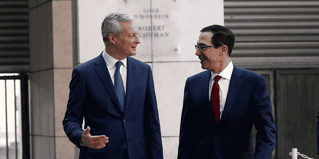 Les discussions sur la fiscalité des Gafa entre Bruno Le Maire et le secrétaire d'Etat américain au Trésor Steven Mnuchin pourraient être tendues.