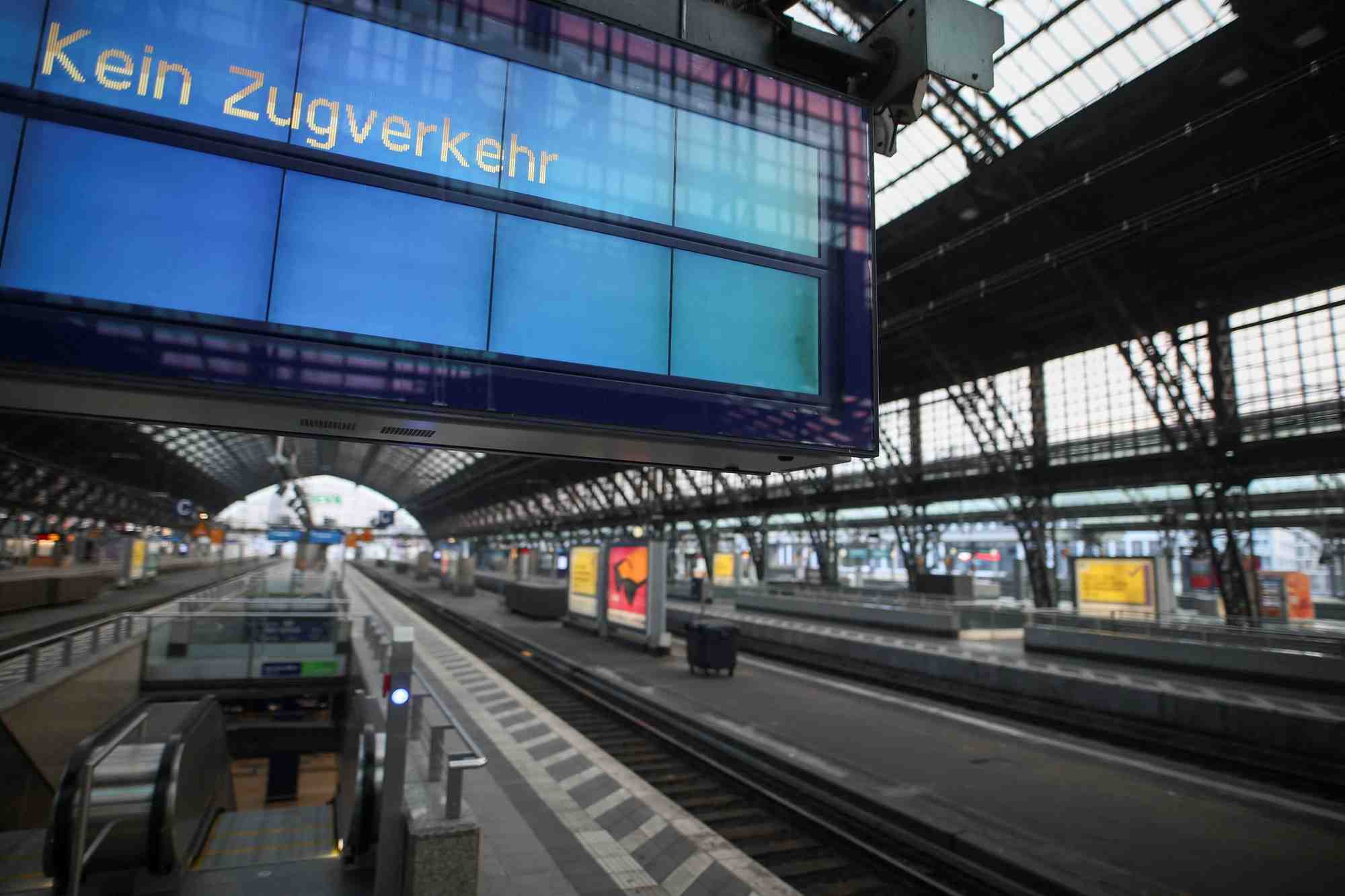 Greve nationale des cheminots en allemagne