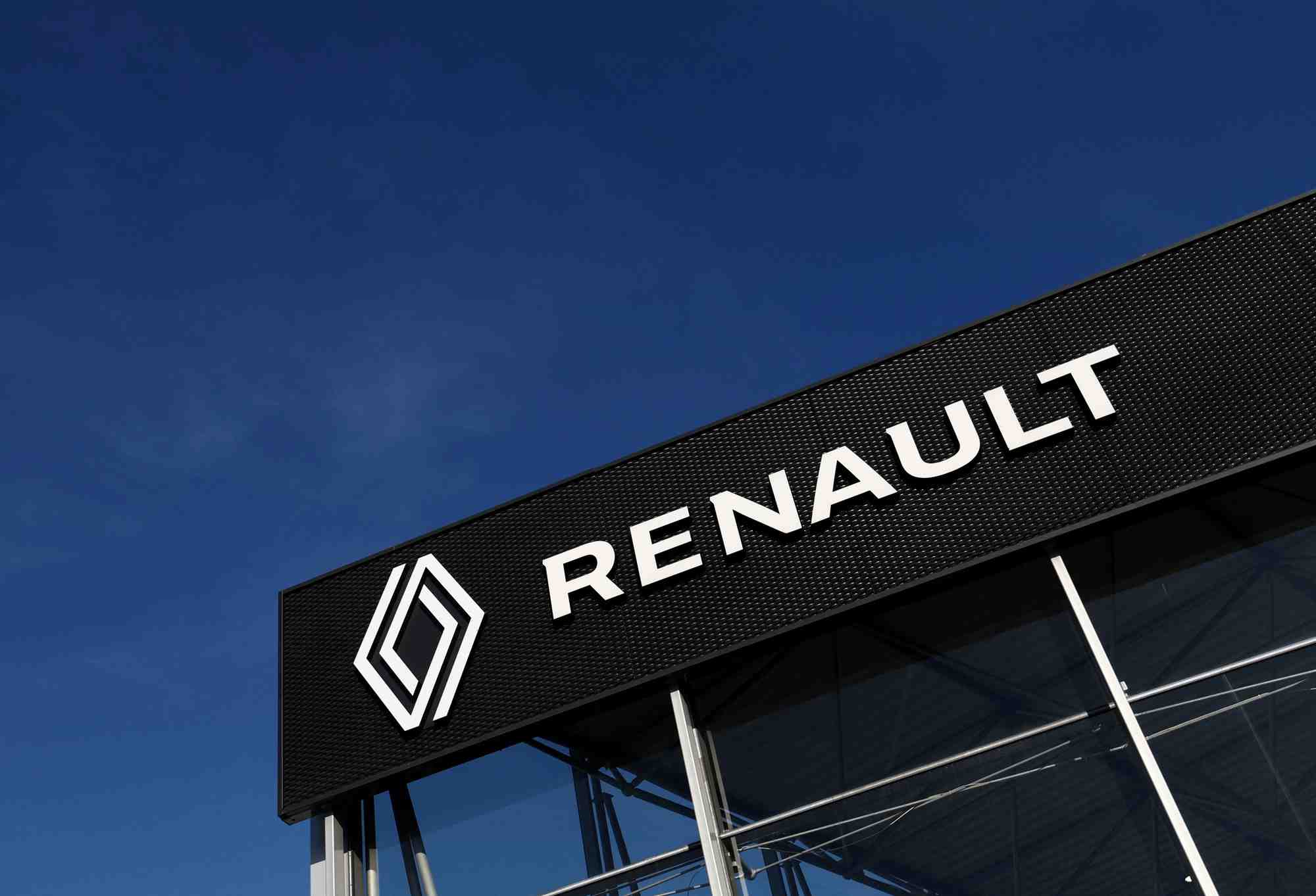 Le logo du constructeur automobile renault