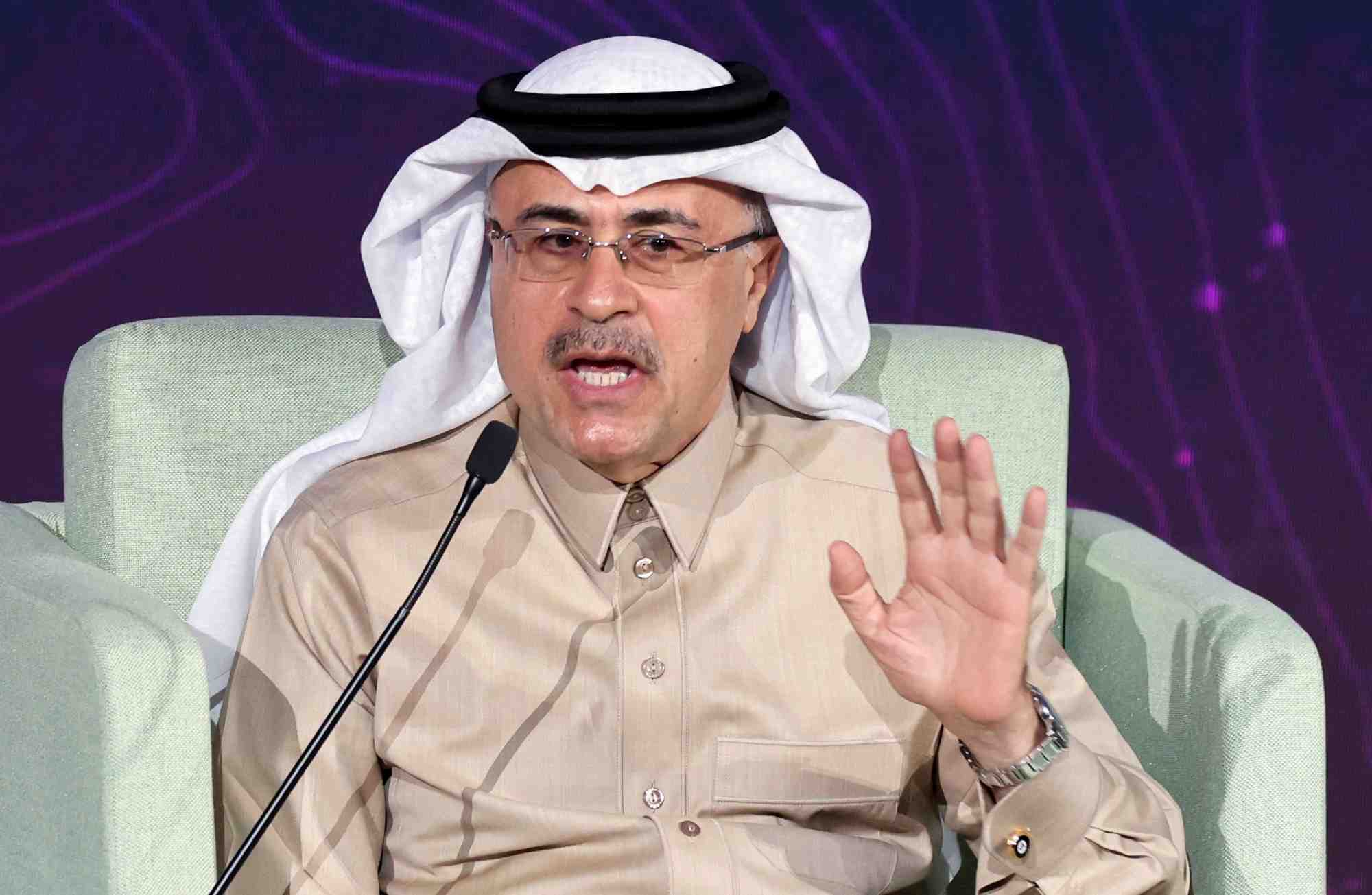 Le president-directeur general de saudi aramco, amin h. nasser