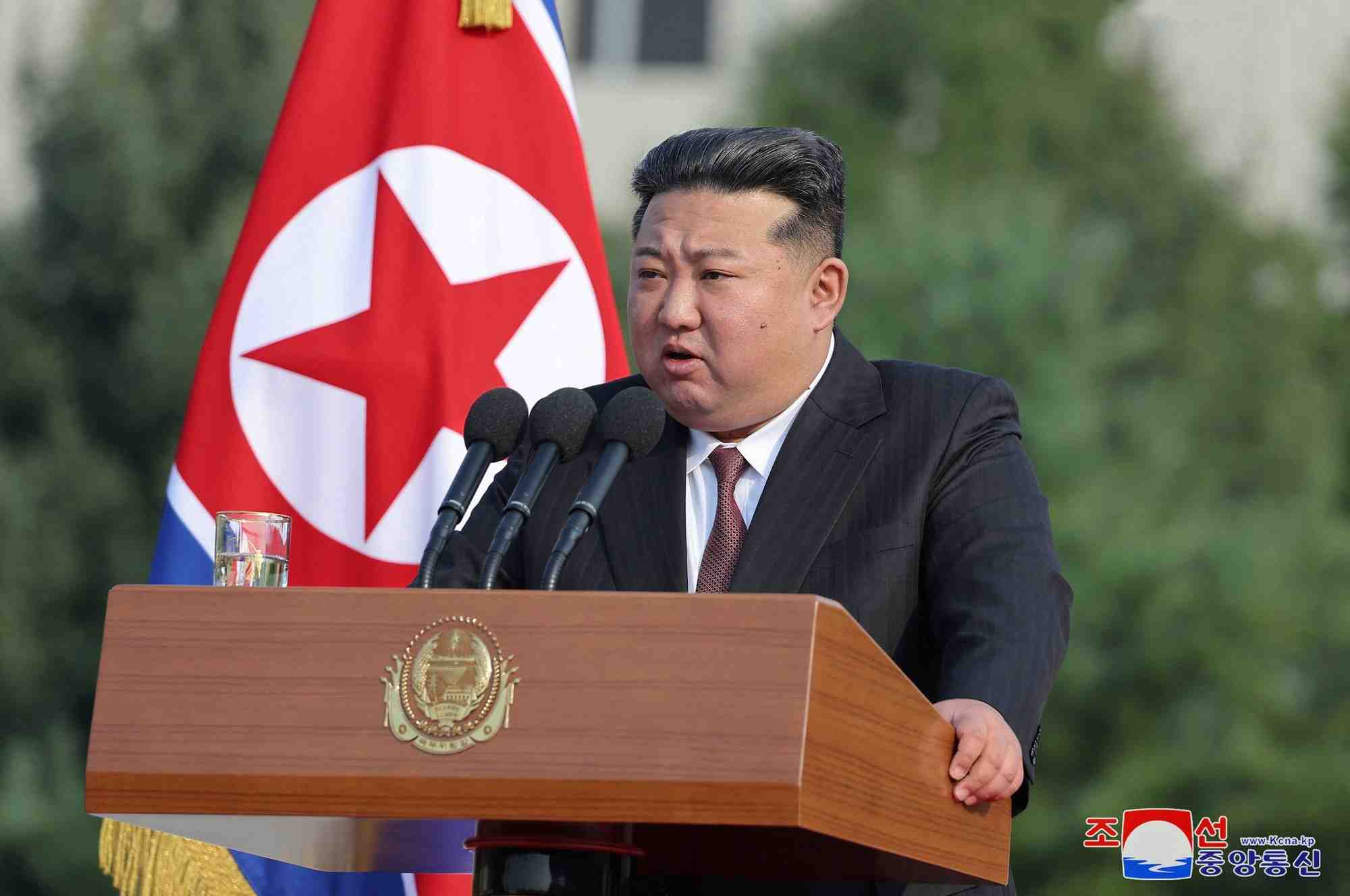 Le dirigeant nord-coreen kim jong un