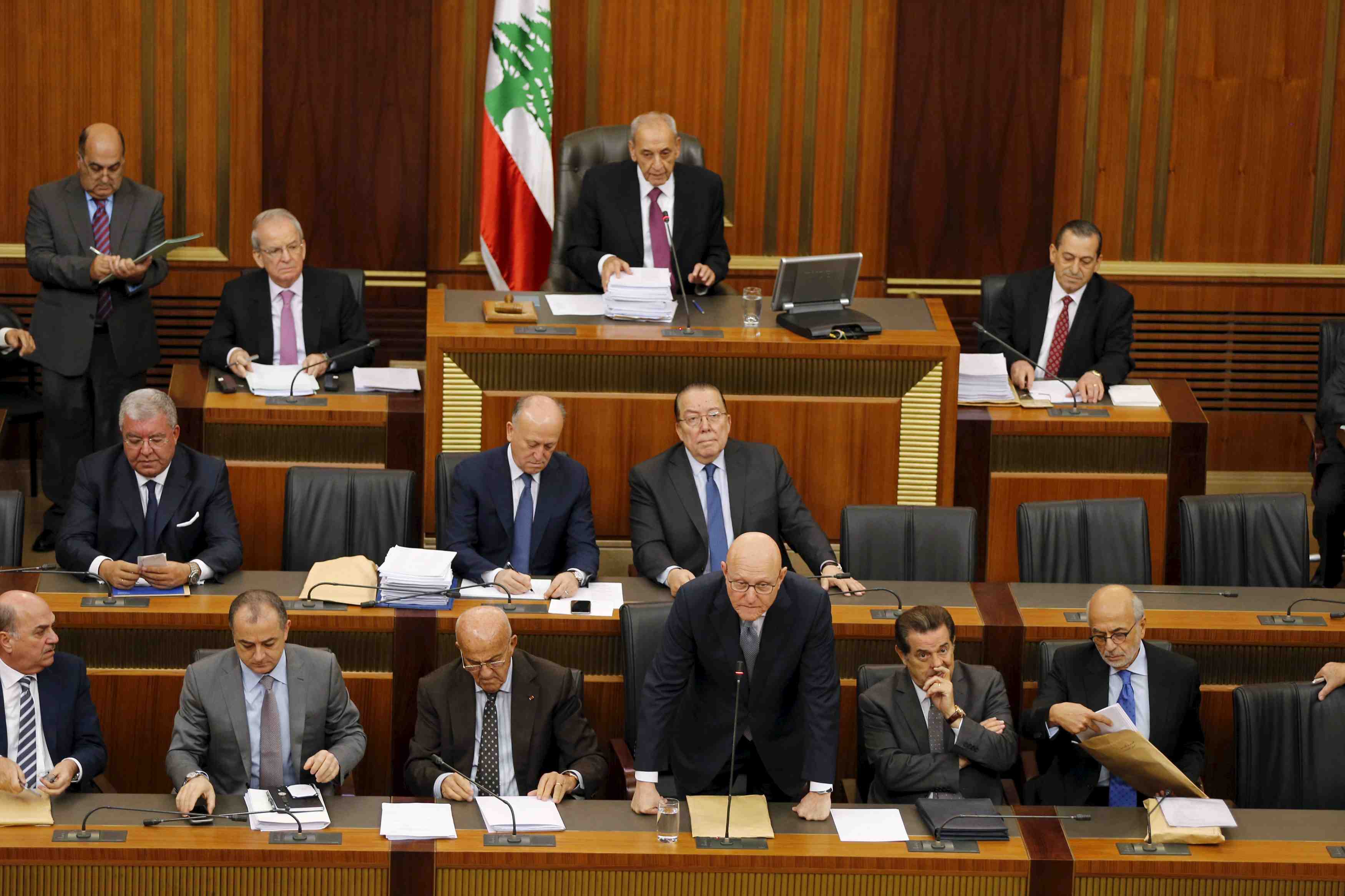 Le parlement libanais se reunit pour la premiere fois depuis un an