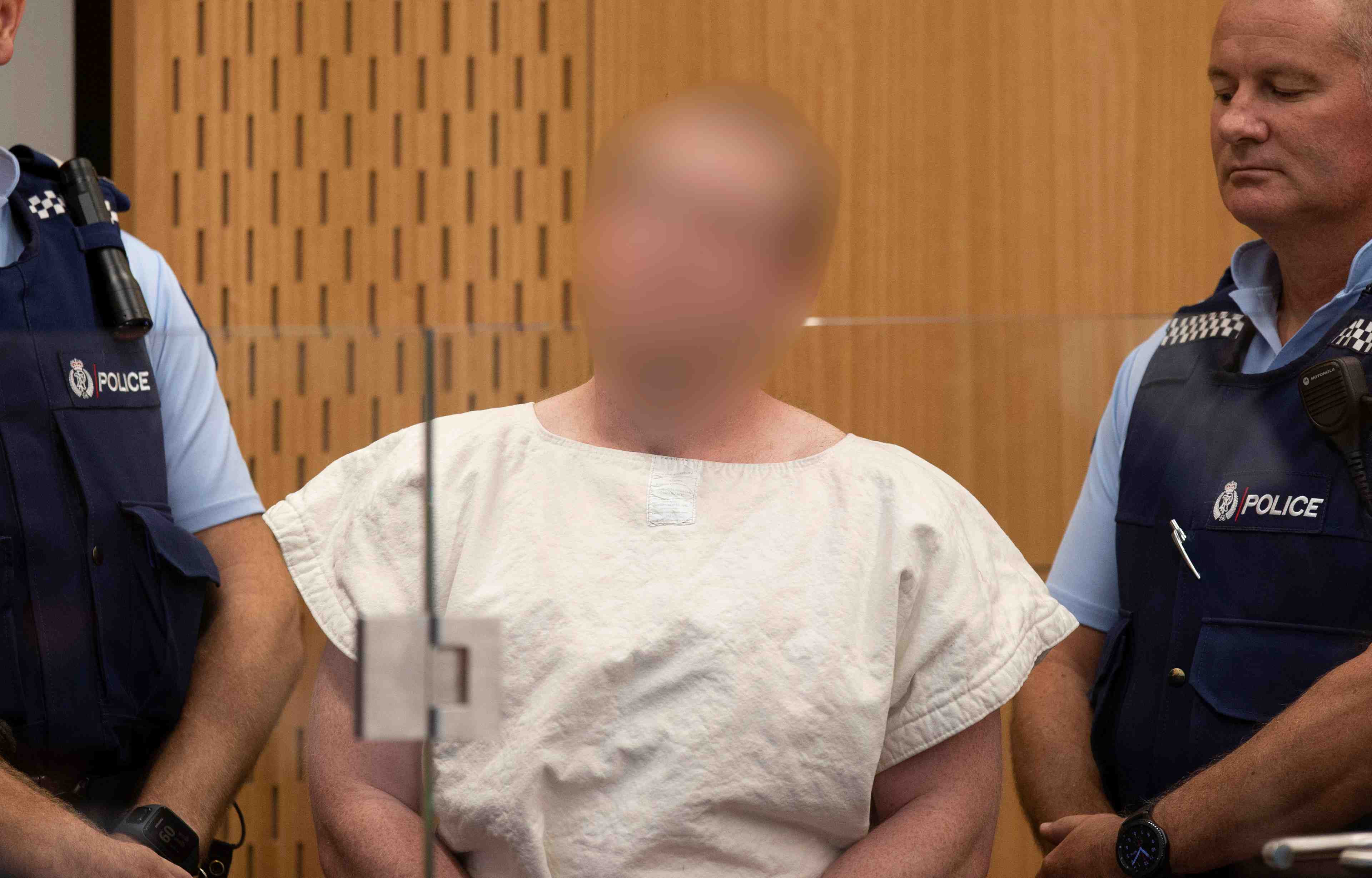 Le tueur presume de christchurch inculpe d'acte terroriste